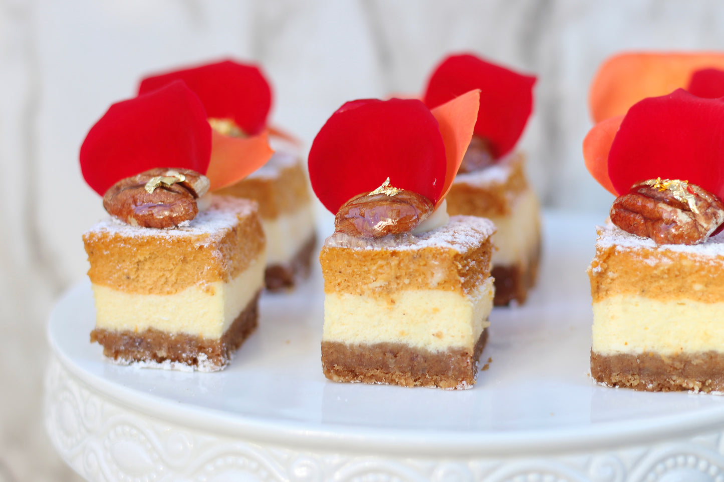 1 Dozen Petit Pumpkin Cheesecake Bars