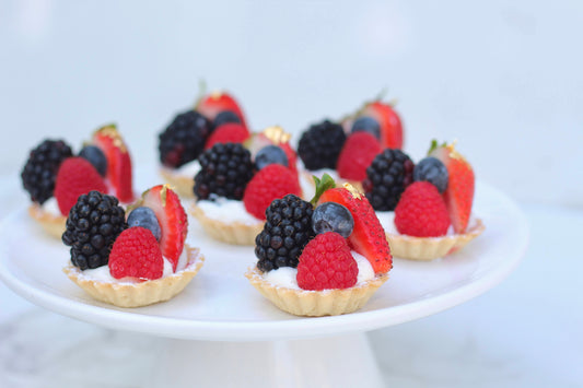 1 Dozen Petit Devonshire Berry Tarts (must be served same day as delivery)