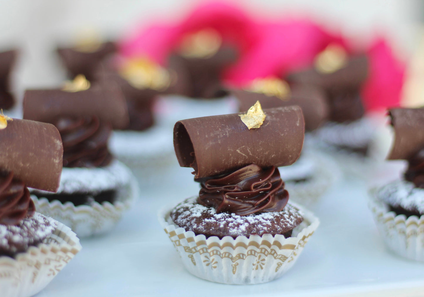 1 Dozen Mini Flourless Chocolate Cakes