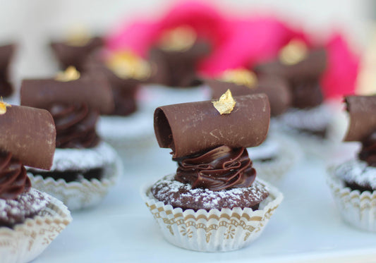 1 Dozen Mini Flourless Chocolate Cakes